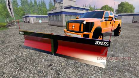 Ford F-250 [V-plow] para Farming Simulator 2015