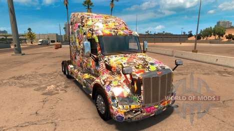 Etiqueta engomada de la Bomba скин для Peterbilt para American Truck Simulator