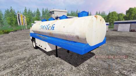Cisterna de leche semi-remolque para Farming Simulator 2015