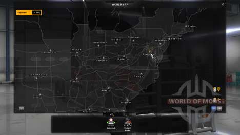 Coast to Coast Map v 1.6 para American Truck Simulator
