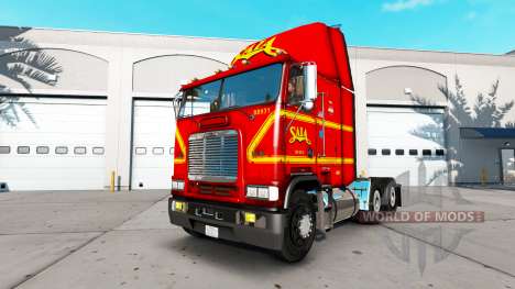 La piel en SAIA de camiones Freightliner FLB para American Truck Simulator