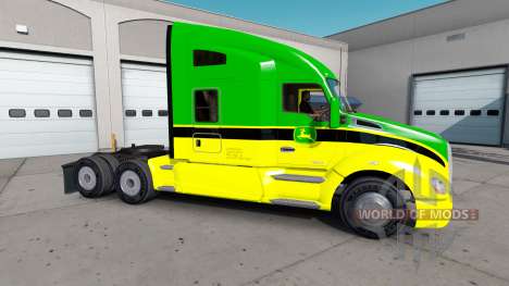 La piel de John Deere tractores Peterbilt y Kenw para American Truck Simulator