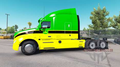 La piel de John Deere tractores Peterbilt y Kenw para American Truck Simulator