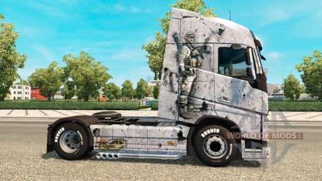 Campo de batalla 4 de la piel para camiones Volv para Euro Truck Simulator 2