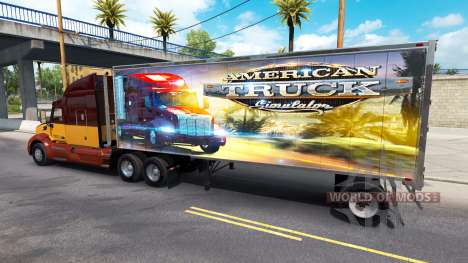 La piel de los ATS en el remolque para American Truck Simulator