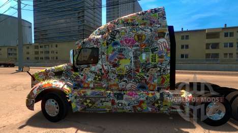 Etiqueta engomada de la Bomba скин для Peterbilt para American Truck Simulator