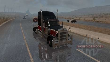 Nueva lluvia (Realistas en 3D TAME Lluvia Niebla para American Truck Simulator