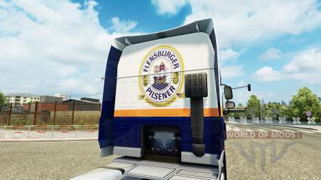 Flensburg Cervecería skin for DAF truck para Euro Truck Simulator 2
