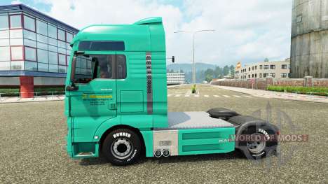 La piel de J. Simmerer en el camión MAN para Euro Truck Simulator 2