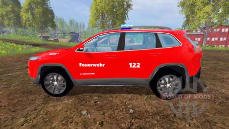 Jeep Cherokee KL 2014 [feuerwehr] para Farming Simulator 2015