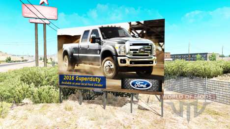 La publicidad en vallas publicitarias de v1.1 para American Truck Simulator