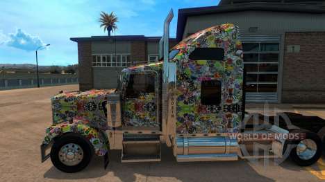 Etiqueta engomada de la Bomba скин для Kenworth  para American Truck Simulator