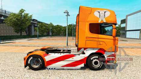 De Transporte pesado de la piel para Scania cami para Euro Truck Simulator 2