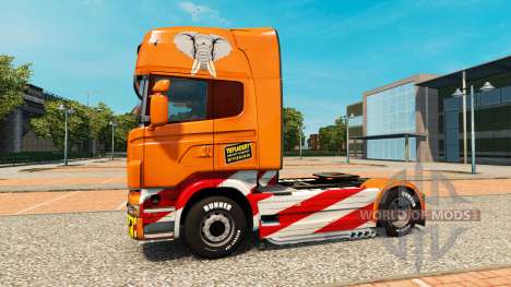 De Transporte pesado de la piel para Scania cami para Euro Truck Simulator 2