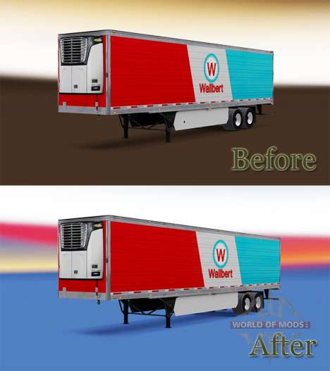 Semi-remolque frigorífico para American Truck Simulator