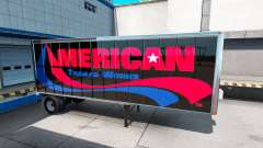 Pieles UPS y American Trailer Obras en el remolque para American Truck Simulator