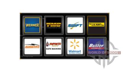 Logotipos de empresas en los estados UNIDOS para American Truck Simulator