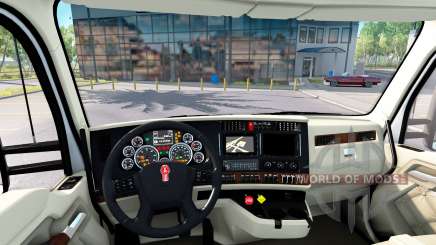 Los interiores de lujo en Kenworth T680 para American Truck Simulator