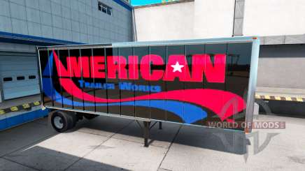 Pieles UPS y American Trailer Obras en el remolque para American Truck Simulator