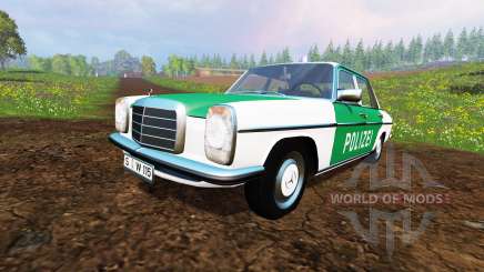 Mercedes-Benz 200D (W115) 1973 Police para Farming Simulator 2015