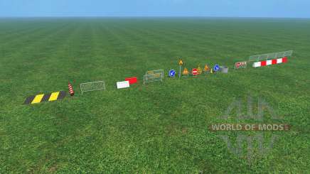Construction Signs v1.1 para Farming Simulator 2015