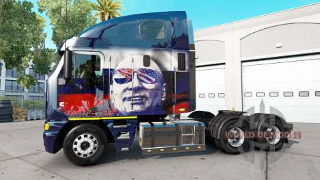 La piel de Putin en el camión Freightliner Argos para American Truck Simulator