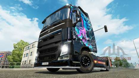 Ojos malignos de la piel para camiones Volvo para Euro Truck Simulator 2