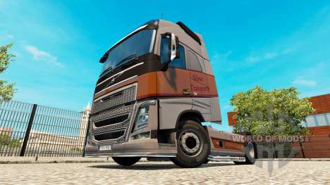 Plata de Transportes de la piel para camiones Vo para Euro Truck Simulator 2
