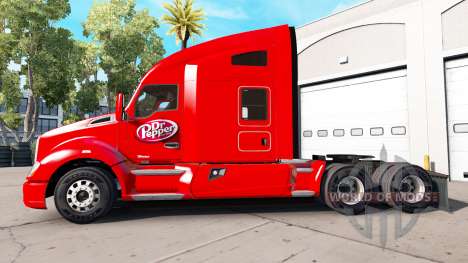 La piel Dr Pepper en un Kenworth tractor para American Truck Simulator