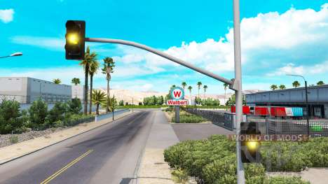 Tiempo amarillo de las luces del semáforo para American Truck Simulator