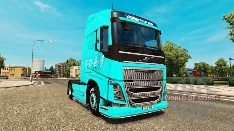 EDCG de la piel para camiones Volvo para Euro Truck Simulator 2