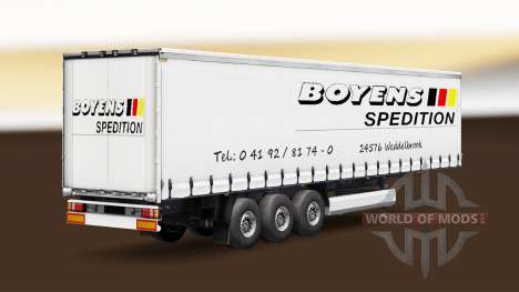 La piel Boyens v1.1 en el remolque para Euro Truck Simulator 2
