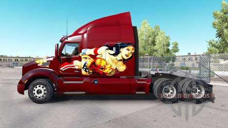 La Mujer maravilla de la piel para el camión Pet para American Truck Simulator