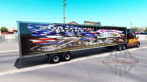 La piel del orgullo de ser Americano en el remol para American Truck Simulator