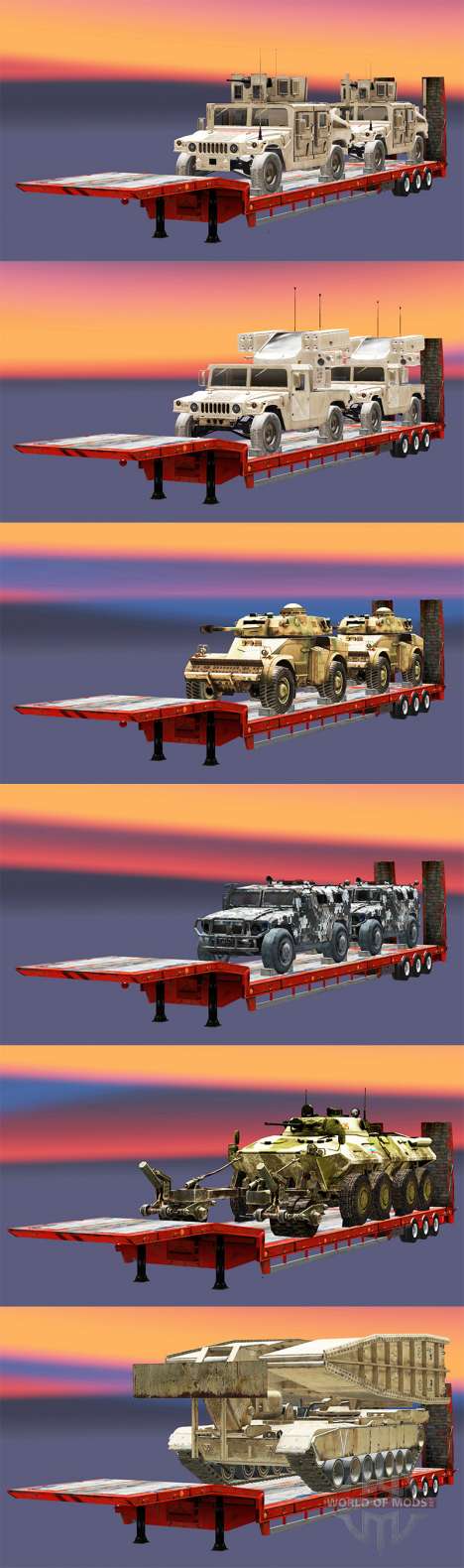 Semi llevar equipo militar v1.1 para Euro Truck Simulator 2