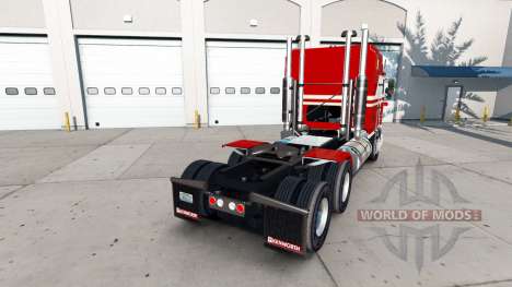 La piel Blanca Y Roja para el tractor Kenworth K para American Truck Simulator