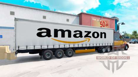 La piel de Amazon en el remolque para American Truck Simulator