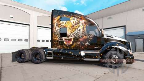Piel de tigre para Peterbilt y Kenworth camiones para American Truck Simulator