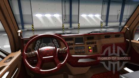Los interiores de lujo Peterbilt 579 para American Truck Simulator