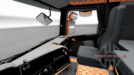 El negro y el naranja interior para Scania para Euro Truck Simulator 2