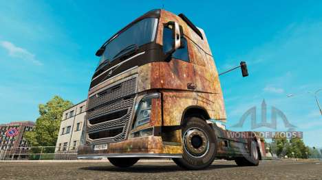 La piel en la Nebulosa de Grunge de Volvo trucks para Euro Truck Simulator 2