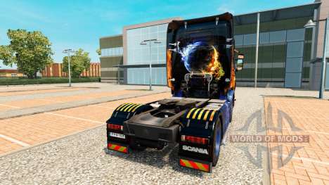 Fuego azul de la piel para Scania camión para Euro Truck Simulator 2