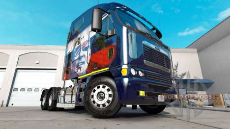 La piel de Putin en el camión Freightliner Argos para American Truck Simulator