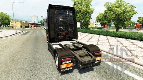 La piel de Battlefield 4 v2.0 para camiones Volv para Euro Truck Simulator 2
