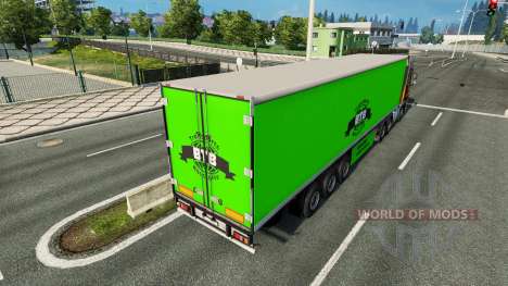 BTB de la piel en el remolque para Euro Truck Simulator 2