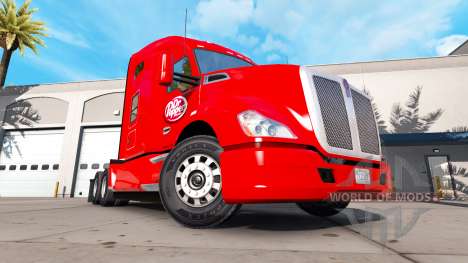 La piel Dr Pepper en un Kenworth tractor para American Truck Simulator