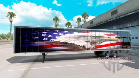 La piel de American eagle en la parte de atrás d para American Truck Simulator