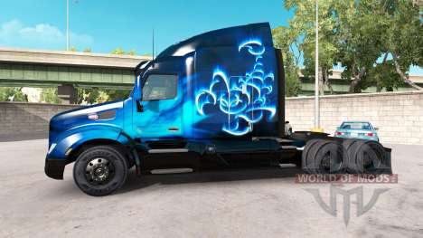 Escorpión Azul de la piel para el camión Peterbi para American Truck Simulator