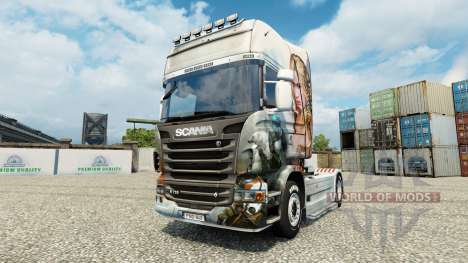 La piel de Guild Wars 2 Norn en el tractor Scani para Euro Truck Simulator 2