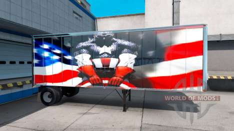 La piel Super Héroe en el semi-remolque para American Truck Simulator